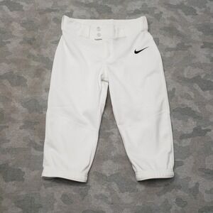 Nike Baseball Pants Youth Small White Engineered Softball Outdoors Sports
